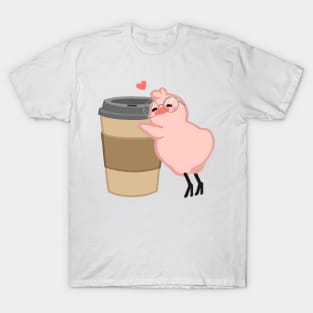 Coffee Hug Birdblob T-Shirt